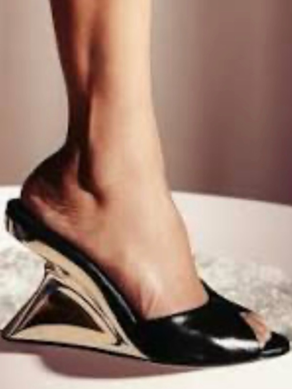 Tamara Mellon Surreal Mule – Black Nappa Leather – Size 37